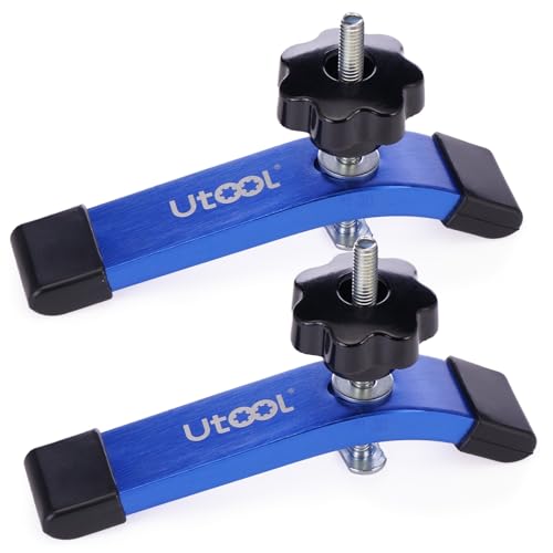 2 Pack T-Track Hold Down Clamps Kit, 6-1/3" L x 1-1/5" Width, Starlight Blue - size: 2 PCS Clamps