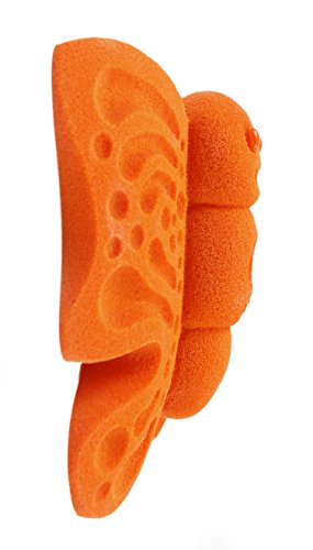Atomik Rock Climbing Holds Bolt-On Butterfly in Orange