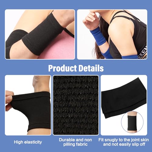 Figure 8 Fitness Resistance Band, Arm Back Shoulder Exercise Elastic Rope Stretch Fitness Band, Foot, Leg, Hand Stretcher, Arm Exerciser for Yoga Pilates Stretching Physical Therapy（Purple and Blue