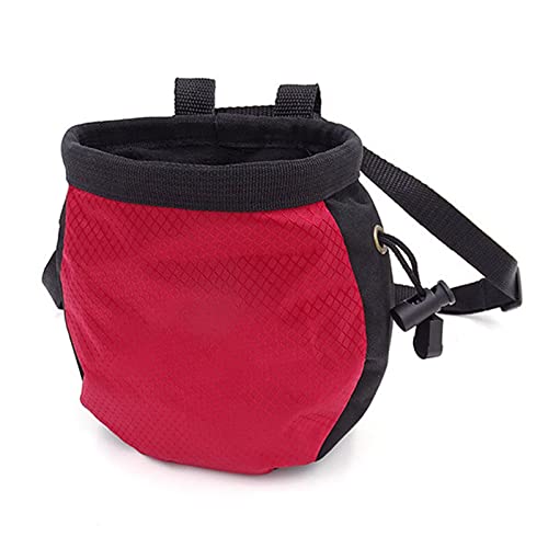 Climbing Chalk Bags,No Leak Rock Climbing Strawstring Bag - color: Red