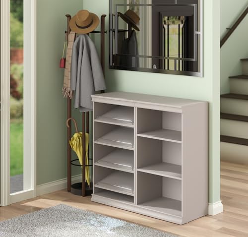 ClosetMaid Modular Storage Shelf Unit with Angled Shoe Shelves, Taupe - color: Taupe
