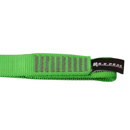 SEPEAK 25mm Nylon Tubular Webbing 1-Inch, 29kN/6520lbs, UIAA Certified Webbing Straps - color: Green, size: 66cm / 26inch | Pack of 1