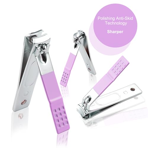 Nail Kit, Manicure Kit, Nail Care Kit for Women, Manicure Pedicure Set, Nail Clippers Toenail Clippers Kit, Professional Manicure Kit Pedicure Kit, Purple Travel Case, Set of 12. - color: Purple