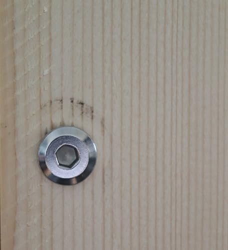 10pcs M6 x 115mm Rivet Countersunk Socket Cap Allen Bolts Rivet Screws Furniture Connecting 304 Stainless Steel - size: 10pcs M6 x 115mm