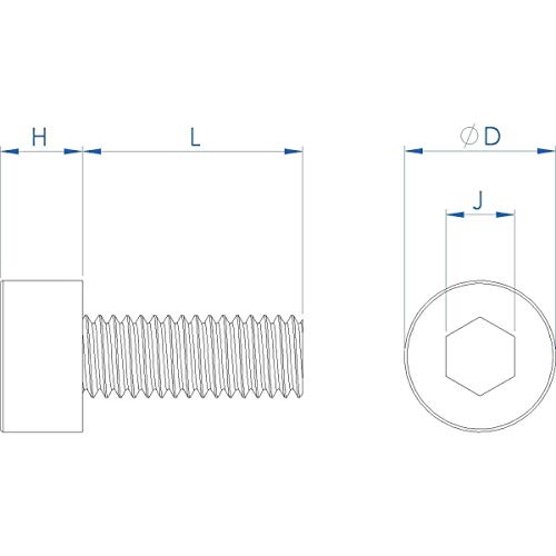 Fullerkreg M6-1.0 x 35MM Socket Head Cap Screws, Allen Socket Drive, Din 912, AISI 304 Stainless Steel (18-8), Full Thread, Bright Finish, Machine Thread, Quantity 20 - size: M6-1.0 x 35MM