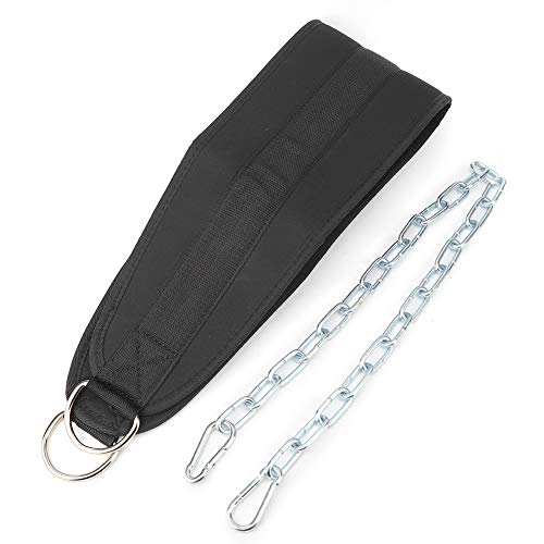 Pull Up Weighted Dip Belt, Dual Gym Equipment, Heavy Duty Steel Chain for Strength Training, Belt for Pull Ups, Dips, and Various Exercises,