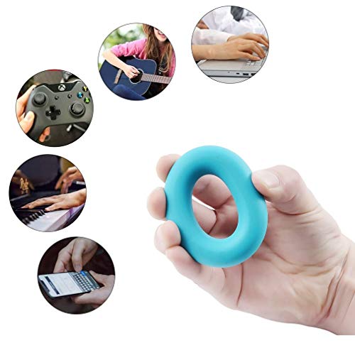 3PCS Finger Stretcher Resistance Bands Strength Trainer for Forearm Exercise Guitar Finger Strengtheners Rock Climbing 6.6 8.8 11 Pounds - color: style 6