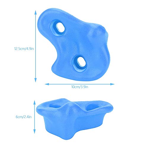 Rock Climbing Holds, 10-Piece Climbing Stones Kit for Playground Safety and Comfort