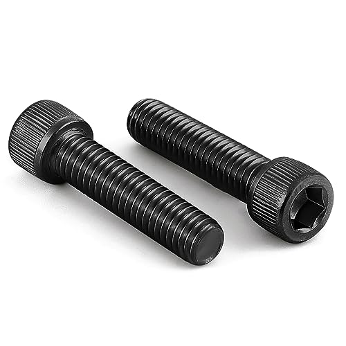 3/8-16 x 1-1/4" Socket Head Cap Screws Cap Bolts, 12.9 Grade Alloy Steel Black Oxide, UNC Coarse Thread Fully Threaded, 10 PCS - size: 3/8-16 x 1-1/4"