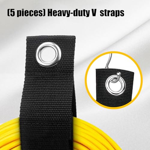Fastening Strap Adventure Gear Fastener Suitable for Camping with Strong Nylon Texture and Easy Setups for Camping Securing During Hiking with Adjustable Hook - color: 50x435mm