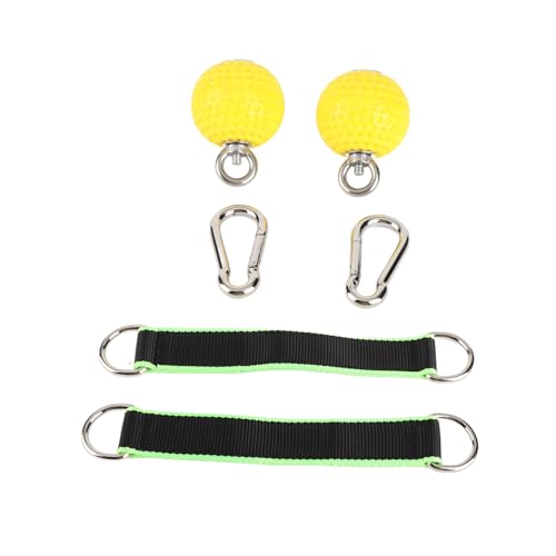 Generic Rock Climbing Pull Up Ball with Solid Plastic Design for Grip Strength Training At Home - 2 Units (yellow&black)