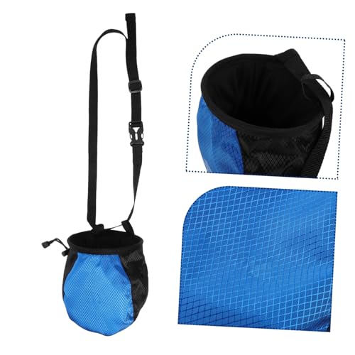 Abaodam Chalk Bag for Climbing Storage for Bouldering Weightlifting Wear-Resistant Design for Gymnastics and Outdoor Training Blue-Black Combination