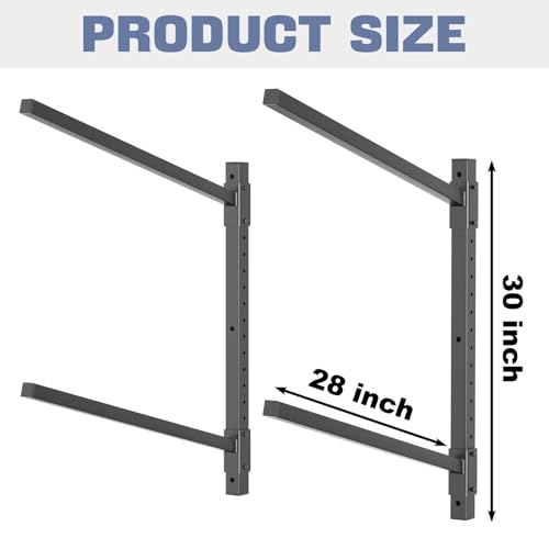 WALMANN Heavy Duty Wall Mounted Kayak Storage Rack for Garage, Adjustable Kayak Hangers for Wall, Holds Up to 220 lbs - style: 2-Tier