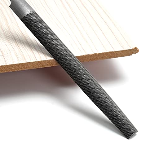 8" Half Round Medium Cut File, Double Cut Teeth, Made of High Carbon Steel, Half Round Hand File Without Handle, Suitable for Shaping Metal, Wood, etc. - color: Half Round File, size: 8 Inch