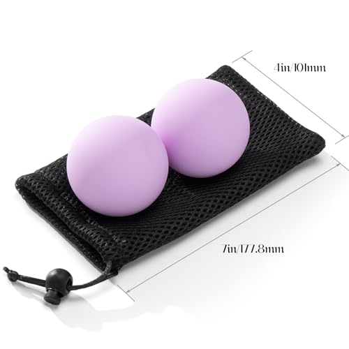 SUBCULTUREPICK Massage Lacrosse Balls for Myofascial Release,Yoga Deep Tissue Massage,Trigger Point Therapy and Foot Plantar Fasciitis,Muscle Soreness Massager Ball (2 Packs) (Yellow) - color: Yellow