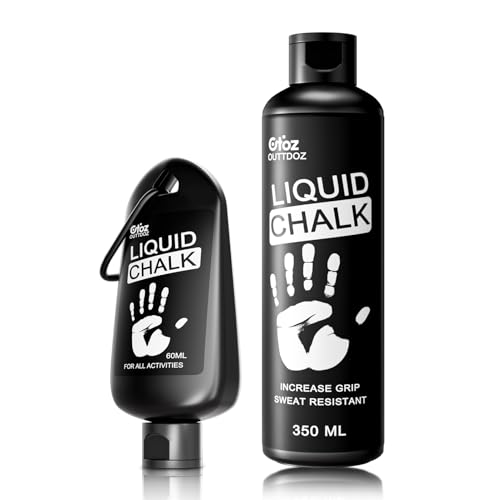 Liquid Chalk 2 oz & 12 oz, Mess-Free Gym Chalk for Lifting | Pro Grade, Quick-Drying Grip for Weightlifting, Gymnastics, Rock Climbing & Dancing - style: 12 oz + 2 oz