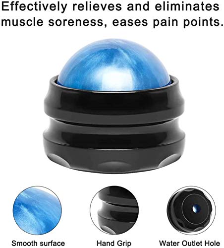 WOVTE Massage Ball, Lacrosse Balls, Self Massage Tool for Sore Muscles, Shoulders, Neck, Back, Foot, Body, Deep Tissue, Trigger Point, Muscle Knots, Yoga and Myofascial Release (Blue) - color: Blue