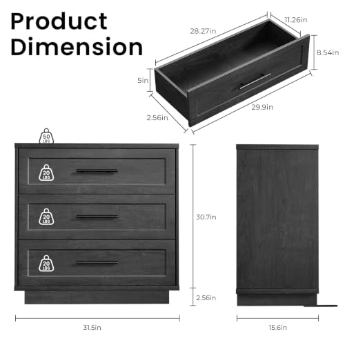 Fatmok 3-Piece Accent Furniture Set, 2 Arched Sideboard Cabinets with Adjustable Shelves and 1 Wide 3-Drawer Side Table, Modern Display Unit for Living Room, Dining Room, Black Grey - color: Cec-black Grey