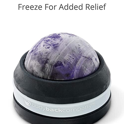 Body Back FSA Eligible Manual Massage Roller Ball | Deep Tissue Roller & Lacrosse Ball - Handheld Massager for Sore Muscles & Joint Pain | 360° Mobility Therapy Ball for Athletes & Fitness Recovery - color: Silver