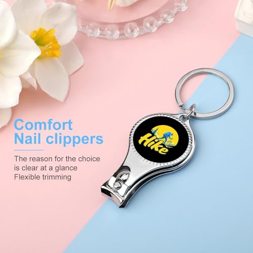 Hikers Take A Hike Portable Nail Clippers Bottle Opener with Keychain Toenail Fingernail Scissors