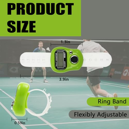 4 PCS Electronic Finger Counter, 5 Digit Number and LCD Electronic Digital Display, Resettable Hand Tally, Counting for Golf, Goods Counting, Lap, Knitting