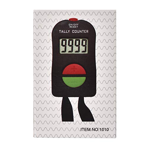 Electronic Tally Counter, Handheld Number Clicker with Lanyard, 4-Digital | Disc Golf/Baseball Pitch/Bus Driver/Fish/Crochet Row Count