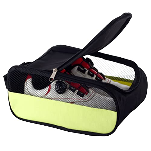Outdoor Golf Shoes Bags Travel Shoes Bags Zippered Sport Shoes Bag (Green) - color: Green