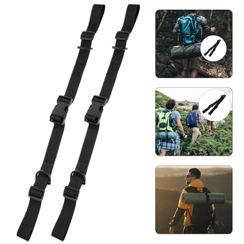 2pcs Heavy Duty Cargo Fixed Straps with Quick Release Buckle, Thickened Lashing Tie-Down Straps for Tent, Backpack, and Yoga Mat Securement