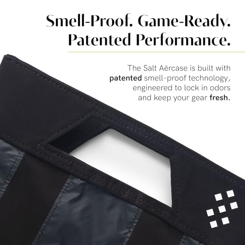 Salt Aērcase Smell Proof Cleat Bag – Regular Size - Athletic Soccer & Golf Shoe Bag for Smelly Cleats & Gym Shoes- Durable, Water-Resistant, & Easy to Clean
