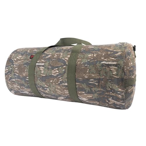 Rothco Heavy-Duty Canvas Shoulder Duffle Bag - Rugged Travel Gym Gear Equipment Bag - color: Smokey Branch Camo, size: 19 Inches