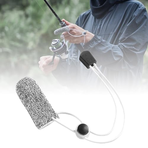 Antislip Finger Guard with Adjustable Tightness for Fishing Wood Carving Stone Engraving Cut Protector Puncture Finger Protector