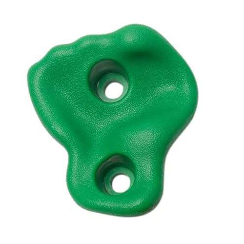 SUNGOOYUE 20 PCS Rock Climbing Holds, Ergonomic PE Rock Wall Grips with Screws and Wrench Tool, for Indoor Outdoor Kids - color: Green