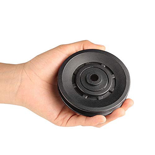 90mm Universal Bearing Pulley Wheel for Cable Machine Gym Equipment Part Garage Door (12 PCS) - color: 90mm-12 PCS-P