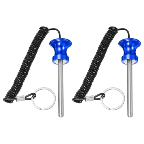 Weight Stack Pin, Weight Gym Pin Strength Training Equipment Replacement with Pull Rope for Commercial Home - color: Blue, size: 0.3 x 3.1 Inch