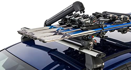 Rhino-Rack Carrier for Skis, Snowboards, Fishing Rods, Paddles, Skateboards, Water Skis, Wakeboard & More, Universal Mounting, Easy to Use, Locking, Lightweight & Heavy Duty, Suitable for All Vehicles - style: 20 Inch (4 Skis / 2 Snowboards / 1 Wakeboard)
