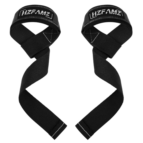 Lifting Straps, Lifting Wrist Straps for Weightlifting, Weightlifting Straps with Padded Neoprene, Gym Straps for Strength Training, Bodybuilding, Weight Lifting Straps for Men and Women - color: Black