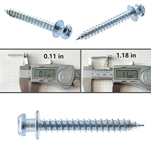 Silver Bear Claw Screws, Double-Headed Drywall Picture Hanger, 40 | Anchorless self-tapping wall hooks for D-rings, sawtooth & keyholes, picture hanging hardware screws for frames & mirrors - style: Silver-Short