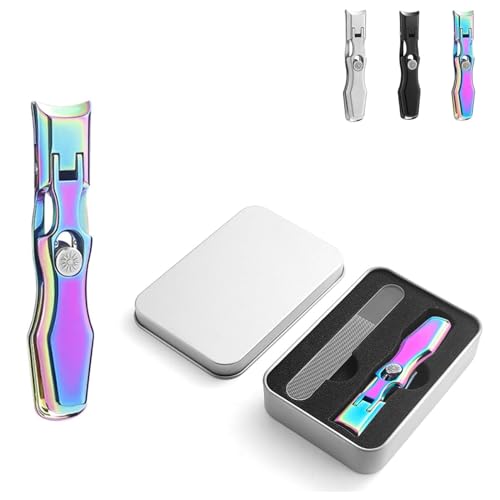 Nail Clippers, Stainless Steel Nail Clippers, Portable for Thick Nails - color: Color