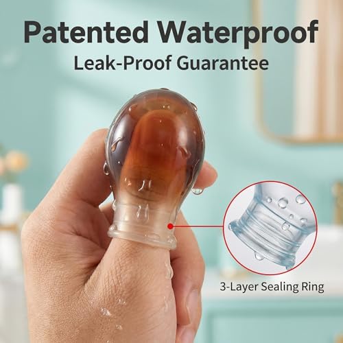 3PCS Waterproof Finger Protector, Silicone Finger Covers for Showering, Leak-Proof Sealed Design, Reusable Finger Sleeve for Wound Protection, Cut Care, Waterproof Bandage Alternative(S&M&L) - size: small&middle&large