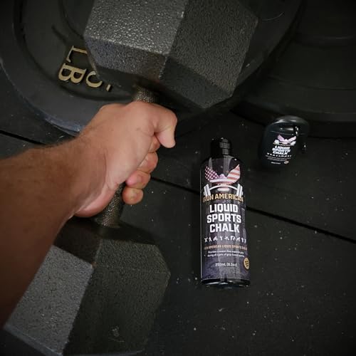 IRON AMERICAN Liquid Chalk - No-Mess Long-Lasting Grip Chalk for Weightlifting, Gymnastics, Rock Climbing, and Fitness Training - Advanced Hand Chalk for Gym - size: COMBO KIT (8.3 oz. + 1.7 oz. bottles)