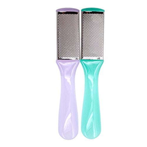 rosenice Dual-Sided Pedicure Foot File 6.69 Inch Portable Foot Rasp with Mesh and Sandpaper Sides for Callus Removal and Smooth Skin Care