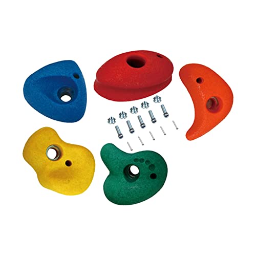 5Pcs Rock Wall Holds, Children Rock Climbing Holds, Rock Wall Climbing Kits, Playground Accessories