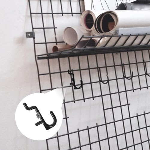 FOMIYES 20Pcs Plastic Pegboard Hooks for Garage Storage Universal Shop Peg Hooks Utility Tool Hangers for Wall Hanging Board and Workshop Organization