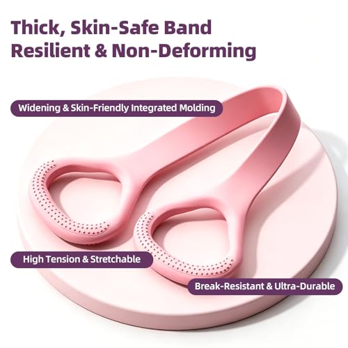 Figure 8 Resistance Band with Handles, 3-Pack | Elastic Exercise Band, For Arm Back & Shoulder Full Body Workout, Non-Slip 8 Shaped