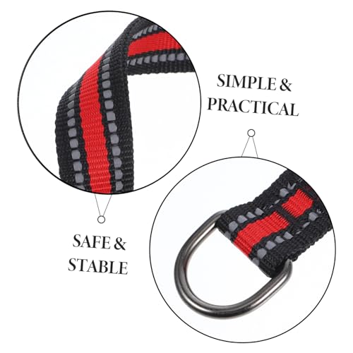 2Pcs Hammock Hanging Strap High Strength Suspension Straps for Swings Aerial Yoga Punching Bags Buckles for Outdoor Use Versatile Support Safety