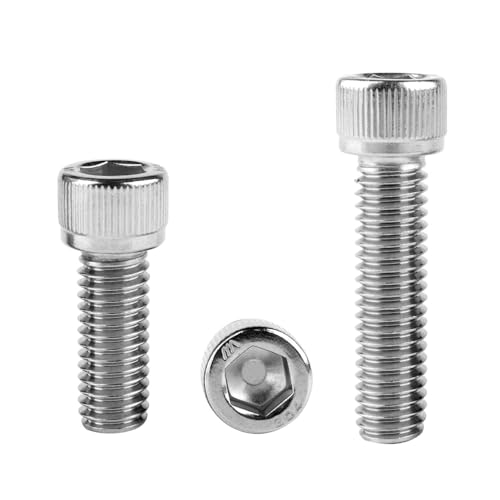 5/16-18 x 3/4" Socket Head Cap Screws Allen Hex Bolts, 304 Stainless Steel 18-8, UNC Fully Machine Thread, 10Pcs Silver - color: Silver, size: 5/16-18 x 3/4" (10PCS)