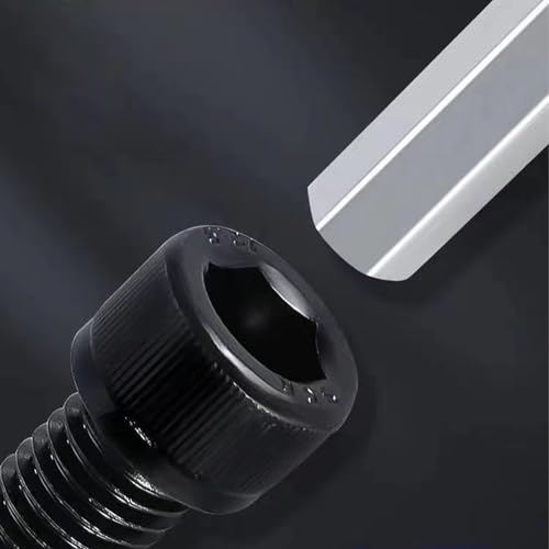 Socket Head Cap Screw, 1/4-20 x 1, Alloy Steel, Black Oxide, Hex Socket Coarse Thread, 1/4 inch Hexagonal Allen Bolt, Length: 1 inch, Full Thread (Quantity: 20) - size: 1