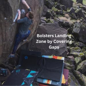 Asana VersaPad - Revolutionary Supplemental Bouldering Crash Pad - Sit Start Bouldering Mat, Climbing Crash Pad Gap Cover, Sport Mat & Essential Bouldering Gear (Open - 74" x 44" x 1") - color: Green