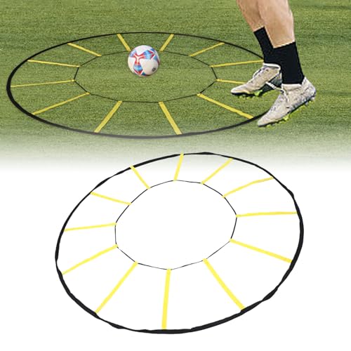 Agilitys Training Ladder, 12 Rungs Circular Speed Reactioning Training Equipment for Soccer Basketball