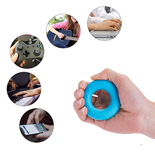 3PCS Finger Stretcher Resistance Bands Strength Trainer for Forearm Exercise Guitar Finger Strengtheners Rock Climbing 6.6 8.8 11 Pounds - color: style 7